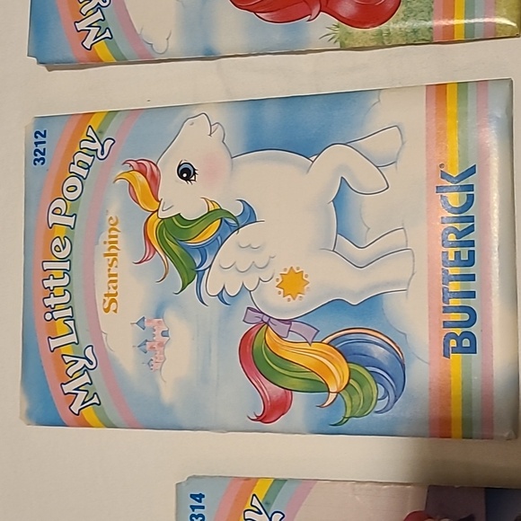 My Little Pony Butterick Sewing Patterns, Vintage 1985 Hasbro Starshine Stuffed - Picture 4 of 12